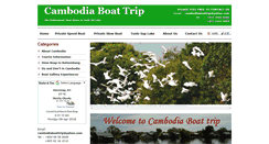 Desktop Screenshot of cambodiaboattrip.com