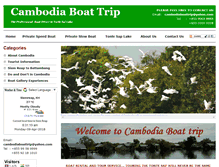 Tablet Screenshot of cambodiaboattrip.com